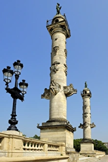 Bordeaux Prints: Rostrale Columns, Esplanade Des Quinconces