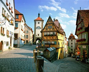 Rothenburg Prints: Rothenburg ob der Tauber, The Romantic Road, Bavaria, Germany, Europe