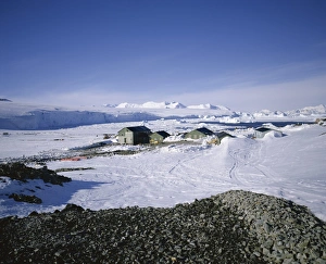 Base Prints: Rothera Base, British base, Antarctic Peninsula, Antarctica, Polar Regions
