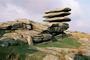 Cornwall Gallery: Rough Tor Rocks, Bodmin Moor, near Camelford, Cornwall, England, United Kingdom, Europe