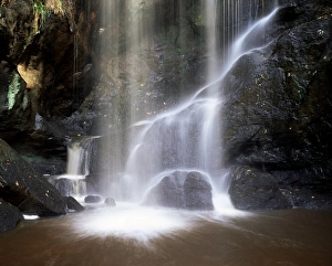 Falling Prints: Roughting Lynn waterfall, near Wooler, Northumberland (Northumbria), England