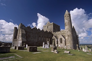 County Tipperary Prints: Round tower and cathedral dating from the 12th and 13th centuries