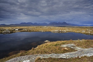 County Galway Prints: Roundstone Bog and 12 Bens, Connemara, County Galway, Connacht, Republic of Ireland