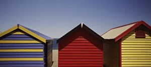Images Dated 6th November 2009: Row of beach huts, Melbourne, Victoria, Australia, Pacific