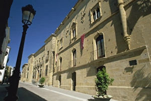 Jaen Prints: Row of Renaissance palaces lining the Calle San Pablo