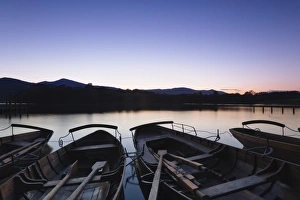 Images Dated 13th September 2008: Rowing boats on Derwent Water, Keswick, Lake District National Park, Cumbria, England