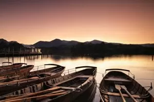 Images Dated 13th September 2008: Rowing boats on Derwent Water, Keswick, Lake District National Park, Cumbria, England