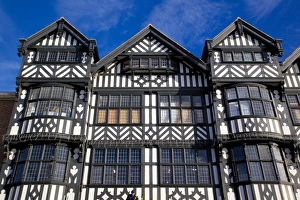 Chester Prints: The Rows on Bridge Street, Chester, Cheshire, England, United Kingdom, Europe