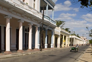 Paseo Del Prado Prints: Rows of columns in the Paseo del Prado, the main avenue, Cienfuegos, Cuba