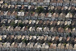 Rows of Victorian terraced houses in London, England, United Kingdom, Europe