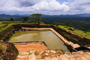 Defence Prints: Royal Bathing Pool at the top of Sigiriya Rock Fortress (Lion Rock)
