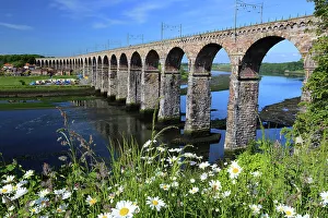 Northumberland Prints: Royal Border Bridge, Berwick-upon-Tweed, Northumberland, England, United Kingdom, Europe