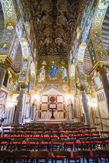 Chapel Prints: Royal Chapel (Palatine Chapel) (Cappella Palatina) at the Royal Palace of Palermo (Palazzo Reale)