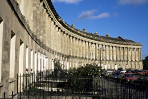 Terrace Prints: The Royal Crescent, Georgian terrace, UNESCO World Heritage Site, Bath