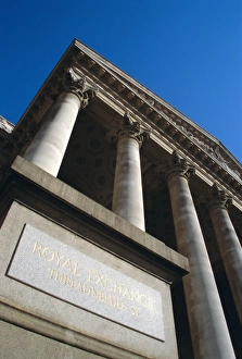 Plaque Prints: The Royal Exchange, City of London, London, England, UK, Europe