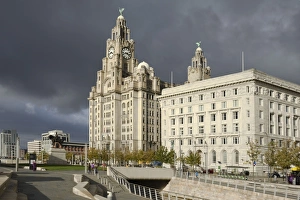 Stormy Sky Prints: The Royal Liver Building and the Cunard Building