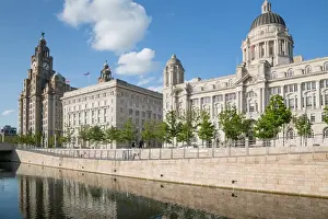 Liverpool Prints: Royal Liver Building, Cunard Building and Port of Liverpool Building
