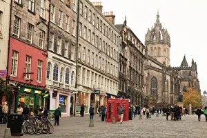 Edinburgh Prints: Royal Mile, Old Town, Edinburgh, Lothian, Scotland, United Kingdom, Europe