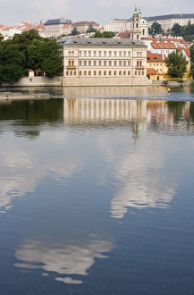 Czech Prints: Royal Palace, Castle, River Vltava, Old Town, Prague, Czech Republic, Europe