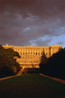Palacio Real Prints: The Royal Palace at dusk