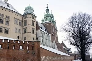 Images Dated 28th January 2010: Royal palace, historic centre, UNESCO World Heritage Site, Krakow, Poland, Europe