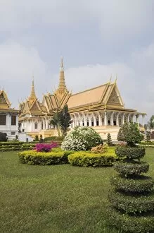 Images Dated 12th January 2008: The Royal Throne Hall, The Royal Palace, Phnom Penh, Cambodia, Indochina