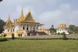 Images Dated 12th January 2008: The Royal Throne Hall, The Royal Palace, Phnom Penh, Cambodia, Indochina