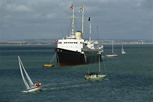 Royal Yacht Britannia at Cowes Week, Isle of Wight, England, United Kingdom, Europe