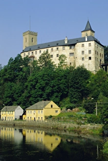 Head Quarter Prints: Rozmberk nad Vltavu, 13th century, headquarters of Rozmberk family, Bohemia