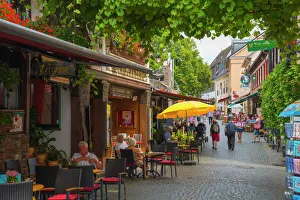 Eating And Drinking Prints: Rudesheim, Hesse, Germany, Europe