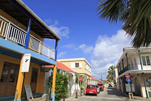 Gustavia Prints: Rue Jeanne d Arc in Gustavia, St