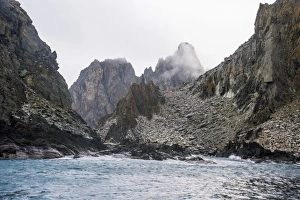 Elephant Island Prints: Rugged coastline of Elephant Island, South Shetland Islands, Antarctica, Polar Regions
