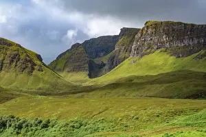 Peninsulas Prints: Rugged hills of Trotternish escarpment on the northern peninsula of Isle of Skye showcases natural beauty