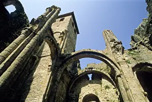 Artistry Prints: Ruins of 9th century Abbey of St Peter in Marcilhac-sur-Cele