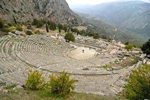Images Dated 31st October 2007: The ruins of ancient Delphi, UNESCO World Heritage Site, Greece, Europe