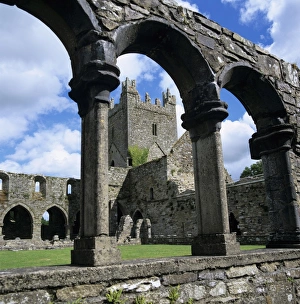 County Kilkenny Prints: Ruins of Cistercian Jerpoint Abbey