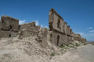 Daylight Prints: Ruins of the Citadel of Ghazni in Afghanistan under a clear blue sky