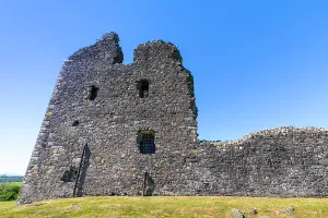 United Prints: Ruins of Dundonald Castle stand against a clear blue sky in South Ayrshire