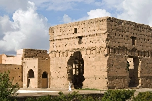 Images Dated 18th November 2009: Ruins of the El Badi Palace, Marrakech (Marrakesh), Morocco, North Africa, Africa