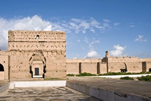 Images Dated 18th November 2009: Ruins of the El Badi Palace, Marrakech (Marrakesh), Morocco, North Africa, Africa