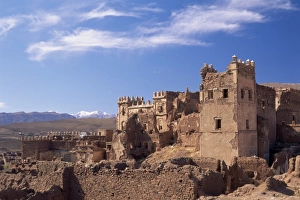 Ruins of Glaoui kasbah at Telouet