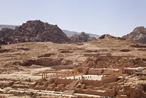 Medium Group Prints: Ruins of the Great Temple in Petra, UNESCO World Heritage Site, Jordan, Middle East