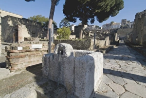 The ruins of Herculaneum