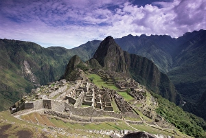 Machu Picchu Prints: Ruins of Inca city in morning light