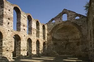 Images Dated 10th October 2009: Ruins of Old Metropolitan cathedral, Nessebar, Bulgaria, Europe