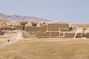 Turkmenistan Prints: The ruins of the Parthian fortress, Nissa, UNESCO World Heritage Site, Turkmenistan