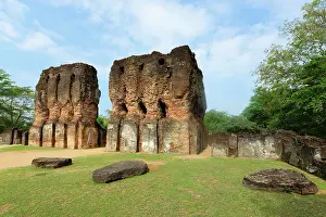 Royal Prints: Ruins of the seven storied Royal Palace Vijayotpaya in Polonnaruwa