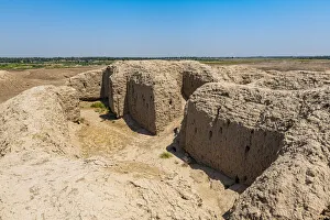 Iraq Prints: The ruins of the Sumerian town of Kish, Iraq, Middle East
