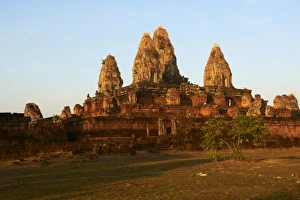 10th Century Prints: Ruins of Ta Keo temple dating from the 10th century, Angkor, UNESCO World Heritage Site