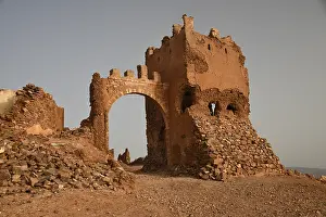 Hilltop Prints: Ruins of Tidli Fort in Mirleft, Morocco